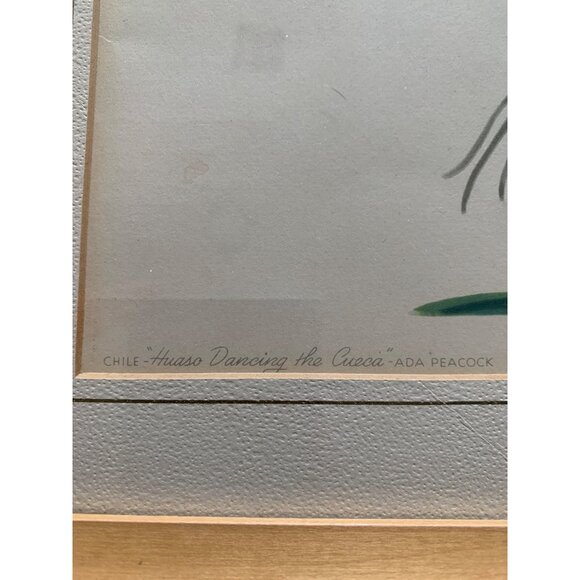 Vintage Framed Latin Ethnic Dance Prints Set Of 3 Ada Peacock 15" x 12" 8453 - Picture 8 of 10
